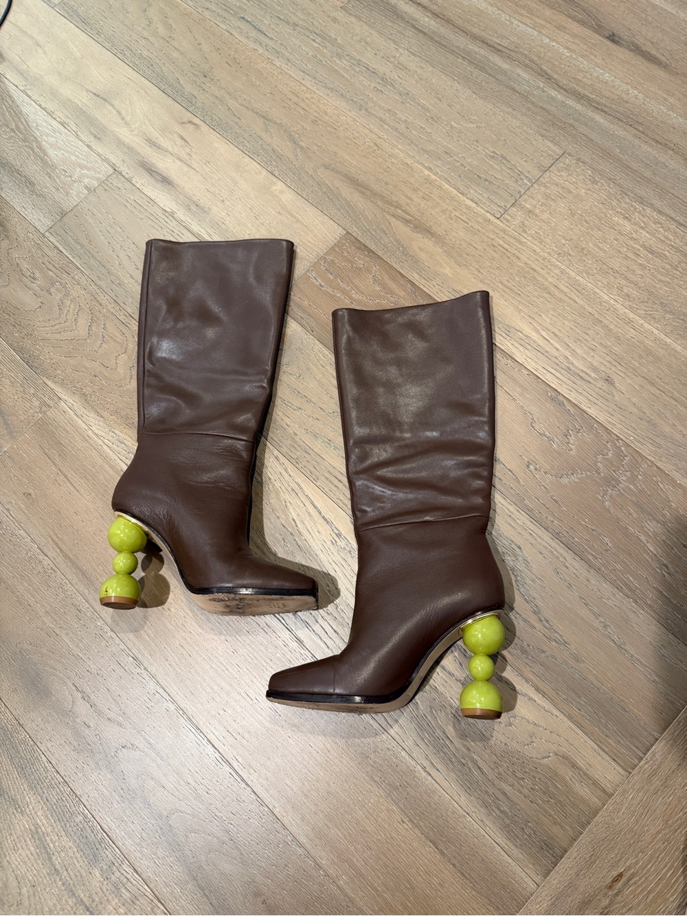 Song Of Style “Matcha Boot” Knee High Genuine Leather